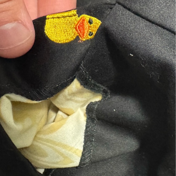 🐥Loudmouth Ladies Golf Skort Skirt Black Size 6 Rubber Duck Embroidered Rare - Picture 4 of 6